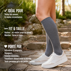 Chaussettes de Compression — Fibre de Bambou