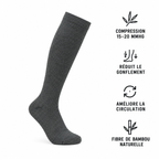 Chaussettes de Compression — Fibre de Bambou